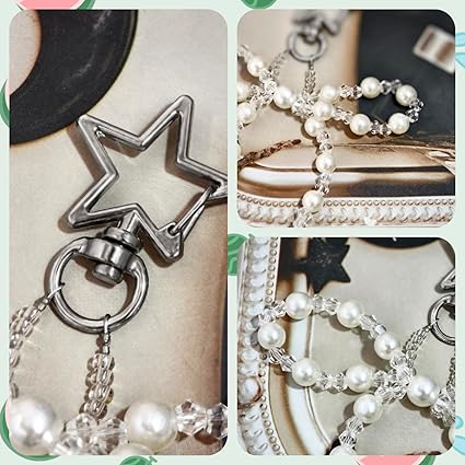 Vintage Pearl Bow Earrings with Star Metal Stud – Elegant Long Dangle Jewelry for Women