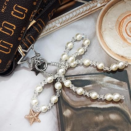 Vintage Pearl Bow Earrings with Star Metal Stud – Elegant Long Dangle Jewelry for Women